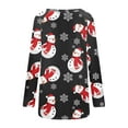 thumbnail image 5 of Christmas Long Sleeve Shirts for Women Bling Christmas Tree Print Tunic Tops Round Neck Casual Holiday Shirt Sweatshirt Womens Sweaters Sweatshirt Shirt, 5 of 5