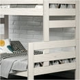 thumbnail image 4 of JERFIT White Solid Wood Bunk Bed, Twin Size Rustic Farmhouse Plank Design with Headboard/Footboard Ladder, Space-Saving Bed Frame for Guest Room, 4 of 6