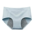 thumbnail image 3 of dmqupv Period Panties Heavy Flow Boy Shorts Underwear for Women Leak Proof Cotton Overnight Menstrual Panties Briefs Sky Blue XXL, 3 of 6