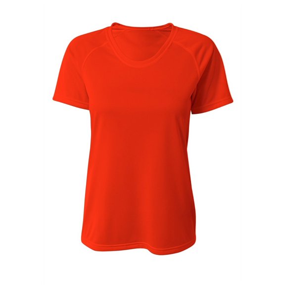 A4 NW3393 Womens SureColor Short Sleeve Cationic Tee - Athletic Orange - XS