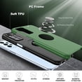 thumbnail image 6 of Galaxy A23 5G Case, Samsung Galaxy A23 5G Case with HD Screen Protector, Shockproof Samsung A23 Case with 360° Magnetic Ring Holder Kickstand Phone Case for Samsung A23 5G Green, 6 of 14