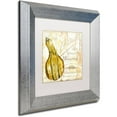 thumbnail image 2 of Trademark Fine Art "Cafe d?Or VIII" Canvas Art by Color Bakery White Matte, Silver Frame, 2 of 4