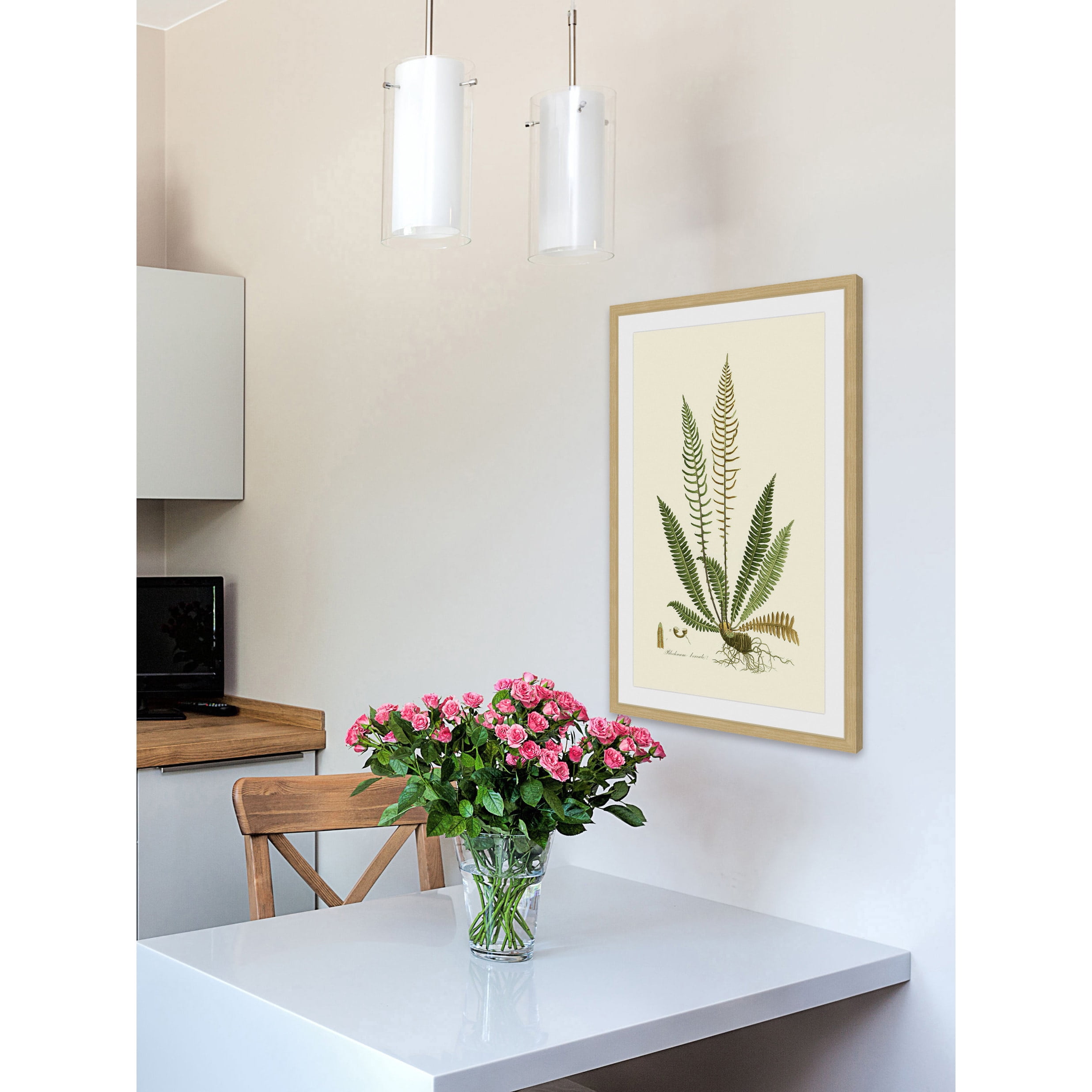 Marmont Hill "Curtis Ferns III" Framed Painting Print