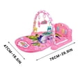 thumbnail image 7 of Baby Piano Play Gym Activity Mat, Pink Animal Hanging Rattles Kick Piano Fitness Playmat, Early Sensory Educational Tummy Time Toy for Newborn Infants 0-15 Months, 7 of 7