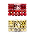 thumbnail image 4 of Bewildely Adornos de bolas de Navidad duraderos y confiables de 101 piezas para una decoración navideña efectiva Kits de decoración para fiestas rojo 101PCS, 4 of 6