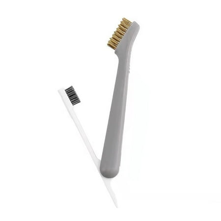 

Gas Stove Cleaning Wire Brush 3 in 1 Multi-Purpose Strong Decontamination Kitchen Tools with 360 Degree Rotatable Brush New Gray Wihte