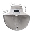 thumbnail image 3 of Children's Sun Hat Solar Fan Hat Rechargeable Children's Sun Hat Outdoor Wide Brim Sun Hat with Solar Fan Wide Brim Solar Fan Outdoor Fishing Hat Solar USB Charging Solar Fan Hat, 3 of 4