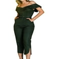 thumbnail image 1 of Pantalon de Jogging Bodycon Belt Romper pour Femmes, 1 of 3