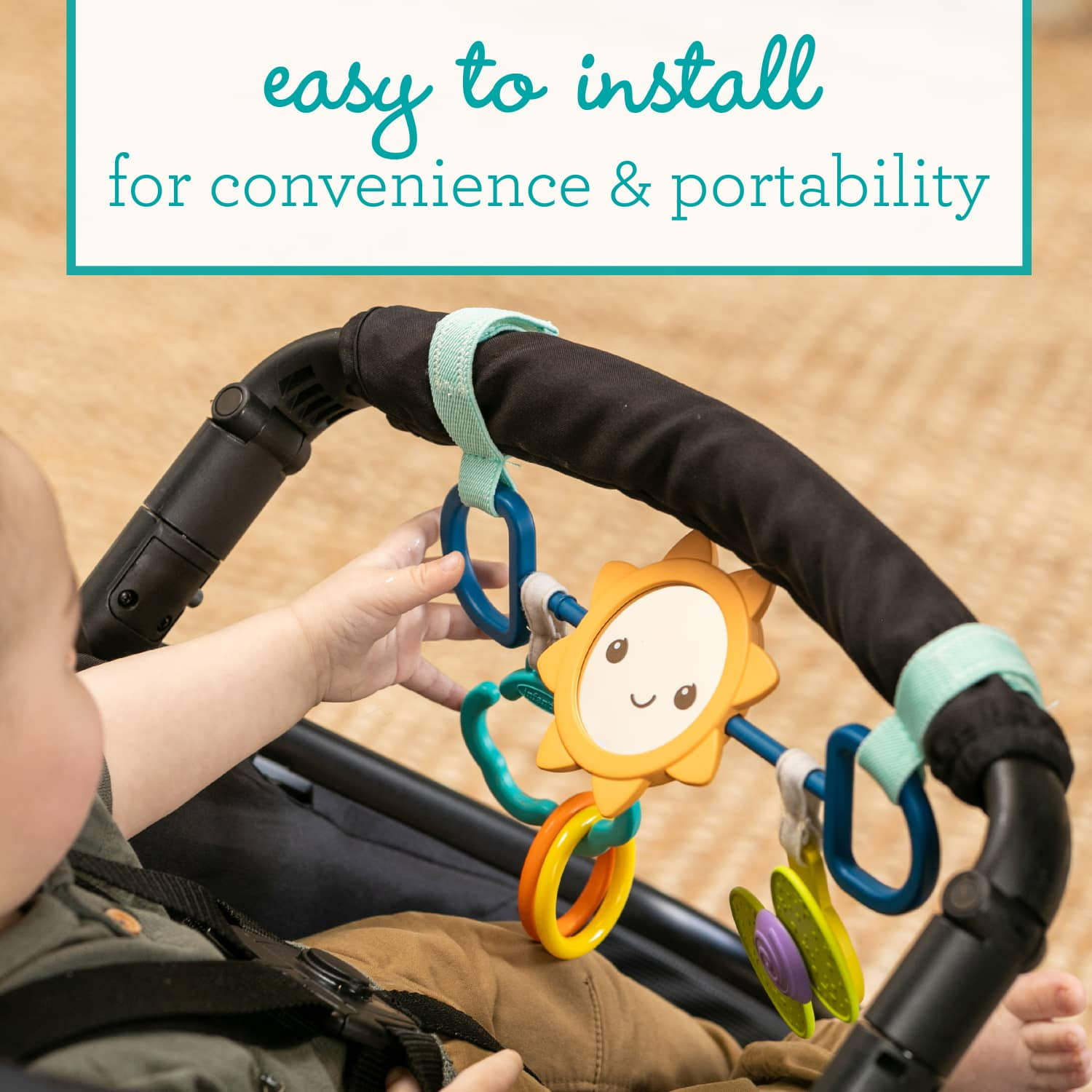 Infantino Sensory Travel Stroller Bar, for Unisex Babies & Toddlers, Multicolor