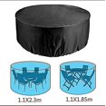 thumbnail image 5 of Housse de Mobilier de Jardin, Housse de Table Ronde de Jardin Imperméable Robuste pour Mobilier de Patio Extérieur Anti-uv pour Chaise de Salle à Manger, 5 of 5
