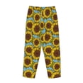 thumbnail image 5 of Goofa Sunflowers Printed Soft Pajama Pants for Women, Wide Leg Comfy Casual Lounge Yoga Pants-XX-Large, 5 of 9