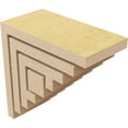 thumbnail image 5 of 2"W x 4"D x 4"H Classic Landon Rough Cedar Woodgrain TimberThane Corbel, Primed Tan, 5 of 6