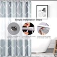 thumbnail image 3 of Cortina de Ducha, 180 x 180 cm Cortina de Baño Impermeable Antimoho con 12 Ganchos Cortinas de Ducha para Baño en Tejido de Poliéster Lavable a Máquina (Gris) brillar  Electrónica, 3 of 5