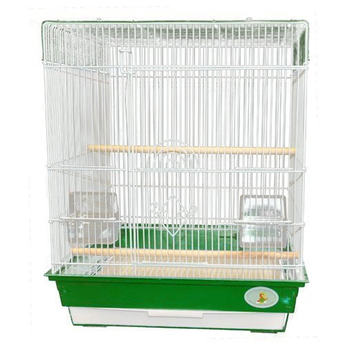 Kings Cages ES 1818 S Travelling Bird Cage 18X18X22 (Green/White