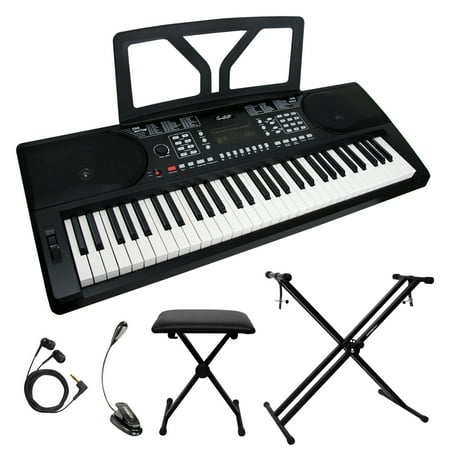 Sawtooth 61-Key Portable Keyboard with Accessories