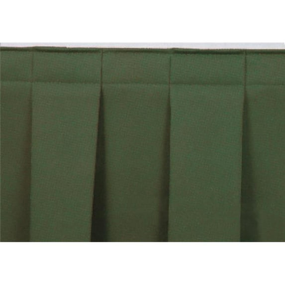 National Public Seating SB16-36-08 16 x 36 in. Stage Box Pleat Skirting, Burgundy