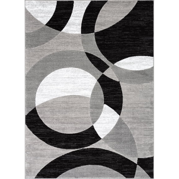 Well Woven Dulcet Bingo Modern Geometric Grey 7'10" x 9'10" Area Rug