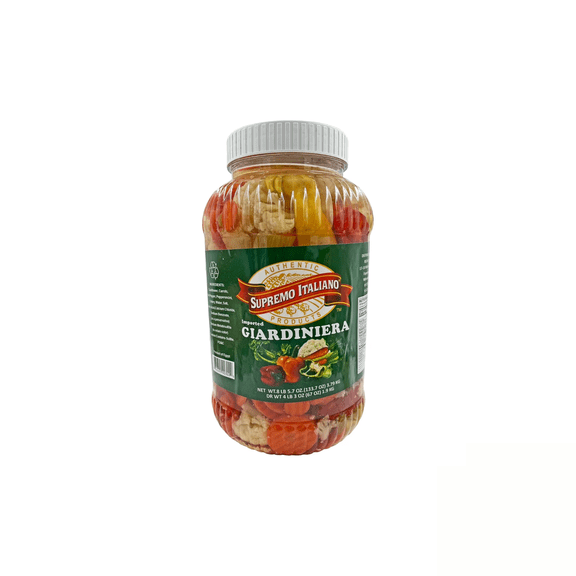 Supremo Italiano Giardiniera Mixed Pickled Vegetables 133.7 oz Bulk Jar
