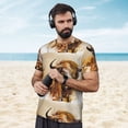 thumbnail image 4 of Wukai Yak Print Men's Short-Sleeved Mesh T-Shirt,Quick-Dry Short Sleeve Workout T-Shirt-4X-Large, 4 of 8