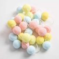 thumbnail image 1 of Bola de pelo de Navidad de color macarrón para colgar adornos de fotos de vestido suave para el hogar de estilo nórdico para habitación de niños y niñas, 1 of 6