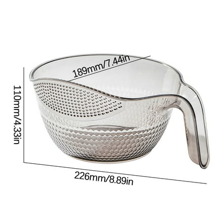 

Home & Kitchen Kitchen Rice Washing Artifact Rice Washing Sieve Rice Washing Basin Basket New Household Multi-Functional Washing Vegetable Washing Fruit Basin on Clearance