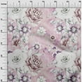 thumbnail image 2 of oneOone Georgette Viscose Rose Pink Fabric Florals Quilting Supplies Print Sewing Fabric By The Yard 42 Inch Wide, 2 of 4