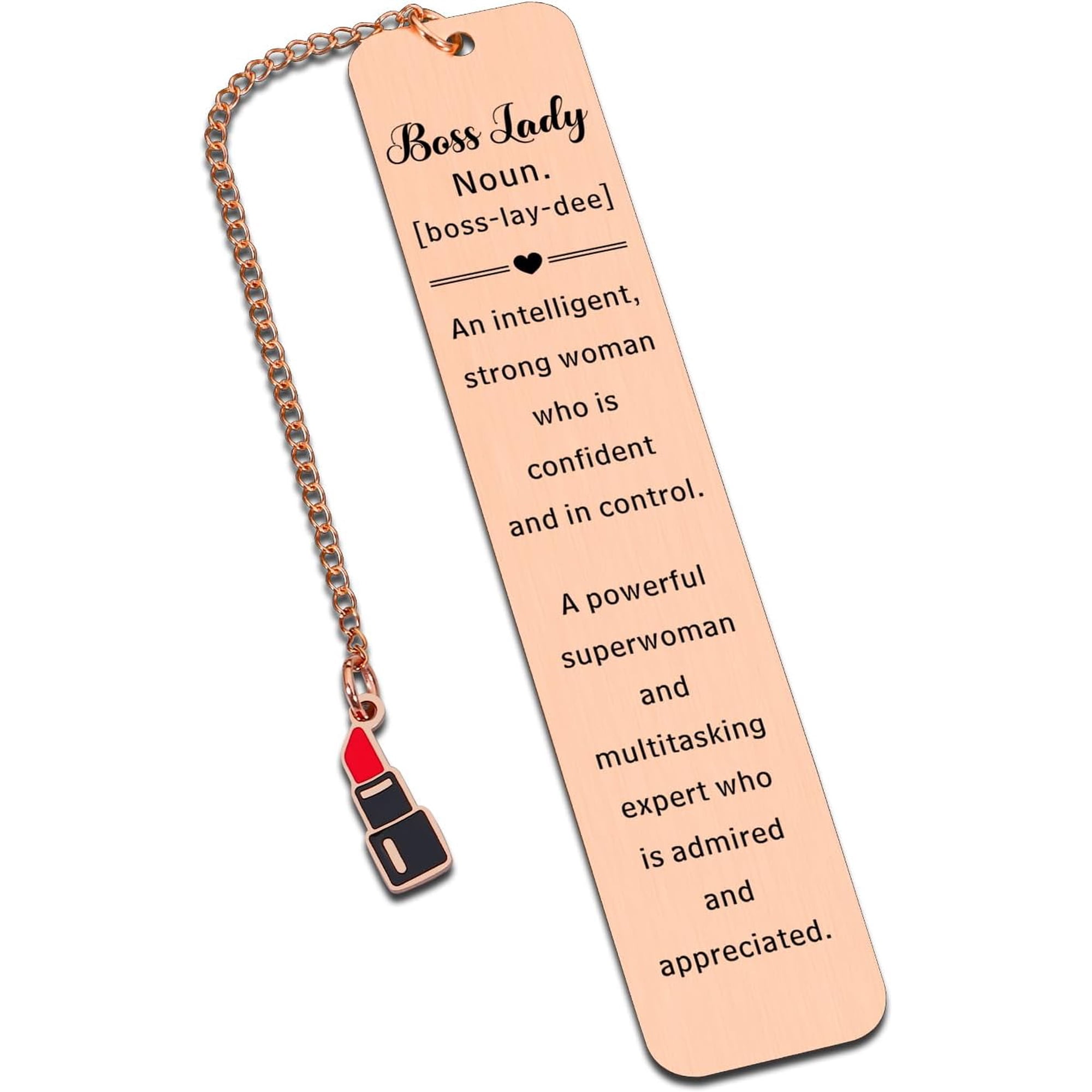 Boss Lady Gifts for Women Manger Supervisor Bookmark Gift for Women Boss Day Birthday Promotion Gift for Women Boss Lady Thank You Retirement Gifts for Boss Lady Christmas Office Gifts for Women