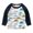 Dark Blue JMPABQ39, variant on Toddler Boys Car Print Raglan 3/4 Sleeve Tee For Playground Daily Kindergarten Play