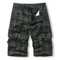 thumbnail image 4 of toraway Cargo Pants for Men Work Spandex Mens Casual Mid Waist Pant Short Cargo Pant Solid Splice Pocket Drawstring Shorts Fashion Solid Color Loose Pant Short 29, 4 of 4