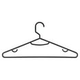 thumbnail image 2 of Honey Can Do Recycled Plastic Petite Clothing Hangers, 60 Pack, Black, 2 of 2