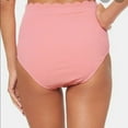 thumbnail image 2 of Jessica Simpson PINK Scalloped High-Waist Bikini Swim Bottom, US Small, 2 of 2
