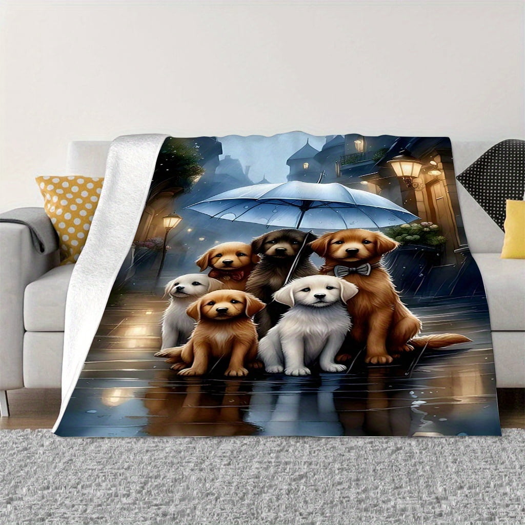 Cozy Flannel Dog Umbrella Blanket - Perfect for Home, Picnics & Travel | Ideal Gift for Dog Lovers, Dog Blanket