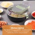 thumbnail image 3 of Con recipiente, picadora de cebolla multifuncional 13 en 1, dispositivo de cocina que ahorra tiempo, cortador de verduras en cubitos para cebolla, tomate, patata, picadora de alimentos con recipien, 3 of 9