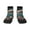 3 Black, variant on Flower White Dolphin Pattern Quarter Crew Socks,Toe Seamed Ankle Socks,Cotton Cushioned Breathable Athletic Crew Sports Socks