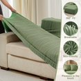 thumbnail image 6 of CJC Stretch Sectional Couch Covers - 2 pcs Spandex Sofa Covers with Elastic Bottom for L Shape Corner Sofa Furniture Protector (Green, 3 Seat + 4 Seat), 6 of 9