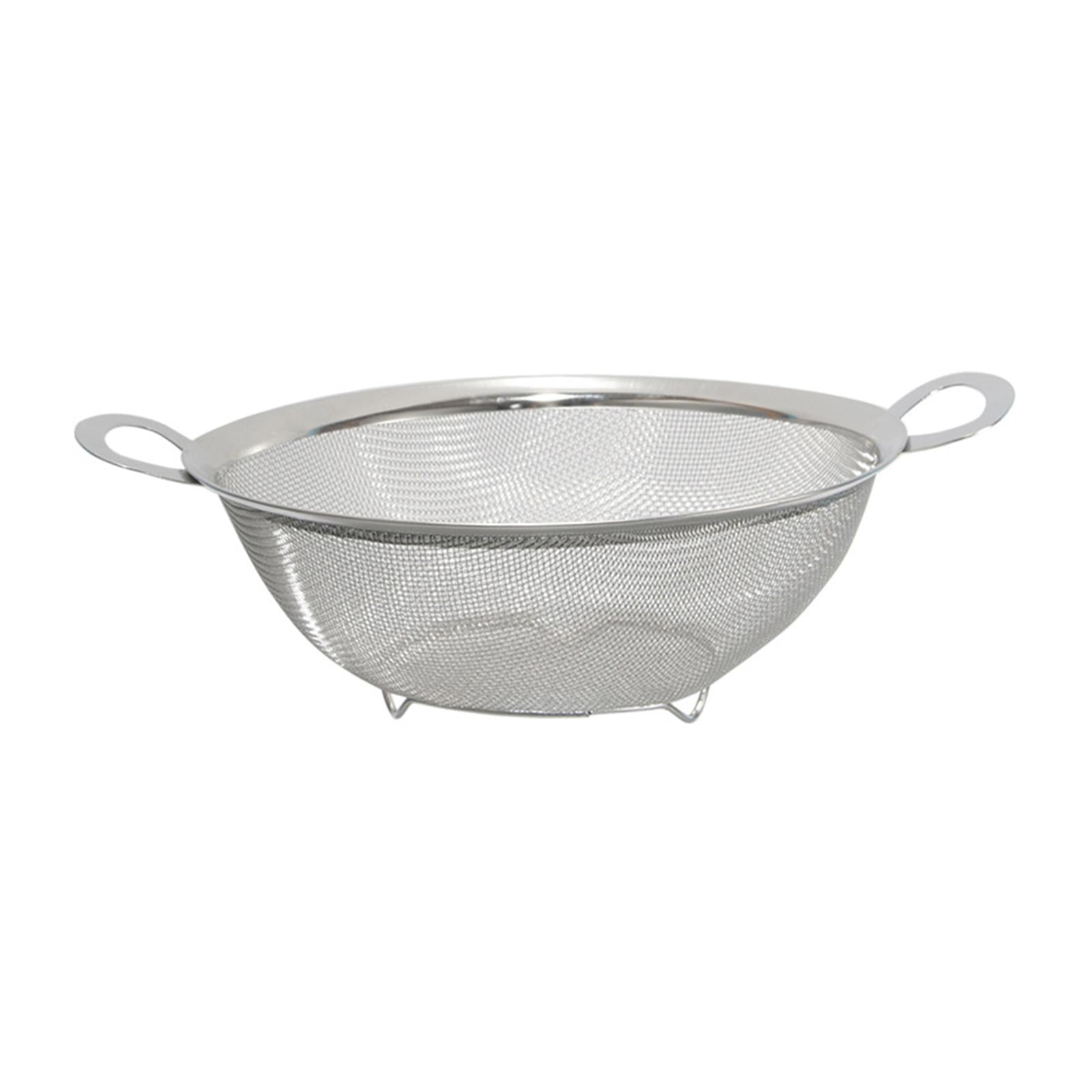 Passoire à Riz En Acier Inoxydable - Bec Verseur - Pour Rincer Pâtes, Quinoa, Légumes - Hiver Shore - Inox 18/10