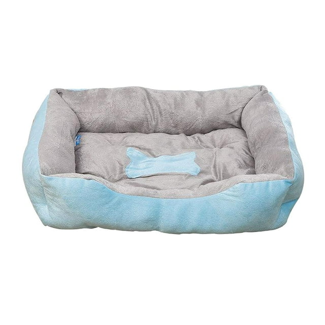 Cama de felpa para mascotas Sunnimix Azul 43x30CM calentamiento gatos perros cama