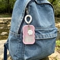 thumbnail image 3 of Wave Card Holder with Stretchable Coil Strap Clear Id Badge Holder for Students Cute Card Protector Keychain Lanyard Badge Reel University Office Daily Commute Outing Lightweight Compact, 3 of 7