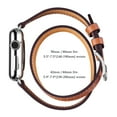 thumbnail image 3 of WFEAGL iWatch Band Leather Double Tour Replacement Band 38mm 40mm Brown/Silver, 3 of 8