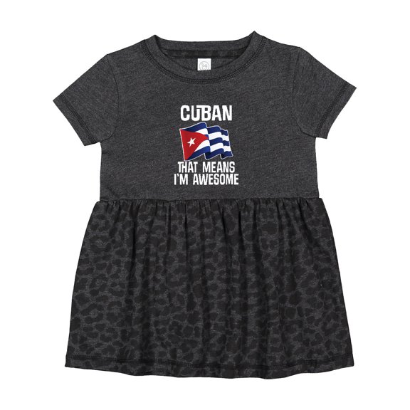 Inktastic Cuban Pride Cuba Flag Girls Baby Dress