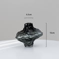 thumbnail image 3 of MMJ Hand Blown Textured Glass Vase Irregular Canyon Design for Dining Table Centerpiece, 3 of 6