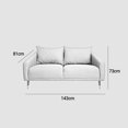 thumbnail image 4 of Love Seat Inter Tela Curri Beige Inlab Muebles Love Seat Inter Tela Curri Beige Love seat contemporaneo, 4 of 4