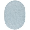 thumbnail image 2 of SAFAVIEH Braided Ronan Solid Reversible Area Rug, Turquoise, 6' x 9' Oval, 2 of 11