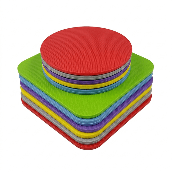 Jar Opener, 12 Pieces Non-Slip Rubber Jar Gripper Pads, Multi-Functional Tight Lid Remover Tool, Manual Can Opener for Seniors and Home Kitchen Use