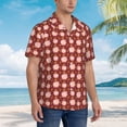 thumbnail image 3 of Fuzoiu Cute Pig with Coins Print Hawaiian Shirt for Men, Summer Beach Casual Short Sleeve Button Down Shirts, Men’s Beach Summer Shirts with Pocket,Medium, 3 of 7