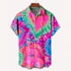 thumbnail image 3 of Nueva camisa de moda para hombre con estampado 3D, de verano, de manga corta, con una sola fila de botones, holgada, de gran tamaño, con estampado de corazón amoroso, tendencia, camisas unisex, 3 of 5