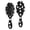 Halloween Ghost Bat Pattern, variant on Halloween Ghost Bat Pattern Brush, Detangling Hair Brush, Scalp Massage Hair Comb, Smooth Handle Gifts for Holiday Birthday Gifts