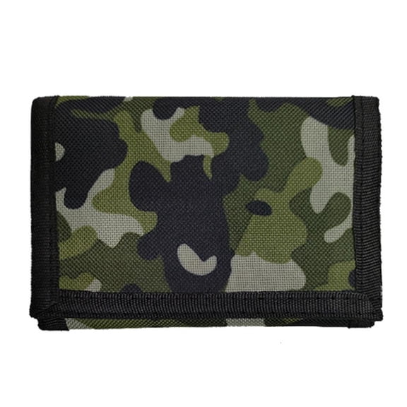 WE-POLUJ Stylish Men's Triple Wallet Wallet with Chain Short Wallets Male Card Holder Durable Coin Purse Keep Your Cards Secure