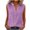 Purple, variant on Kukoosong Women's Button Detail Tank Tops Solid Color Sleeveless V-Neck for Summer Daily Wear Tops, Casual Trendy Elegant Crop Top Vest Tops for Women
