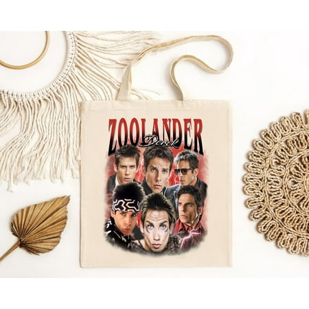 vintage Limited Derek zoolander Bag Gift Movie Derek zoolander Tote Bag-TH11343